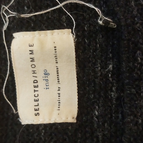 Selected homme indigo men sweater size L - Picture 3 of 4